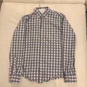 J Crew casual button up Blue and white checkered